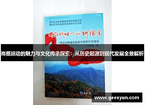 高雅运动的魅力与文化传承探索：从历史起源到现代发展全景解析